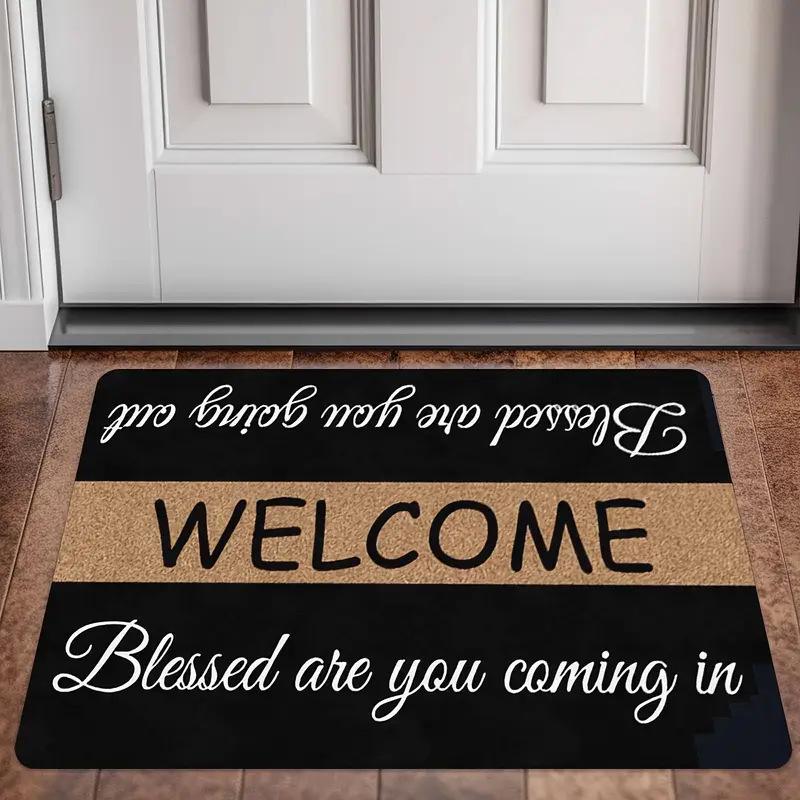 American Style Entryway Mat - Decorative, Wear & Dirt-Resistant, Easy to Clean
