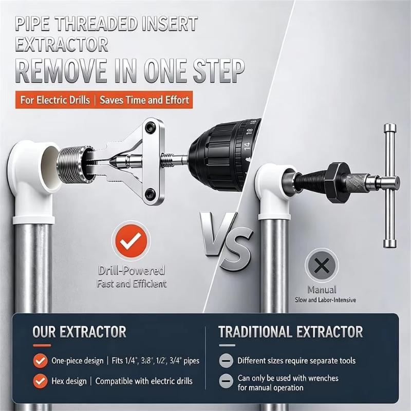 All-In-One Broken Pipe/Screw Extractor—Common Specifications; Tools For Removing Broken Taps And Screws; Compatible