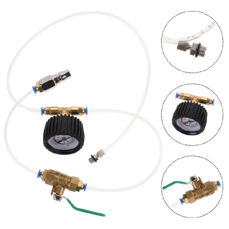 Automotive Air Suspension Leakage Detectors Digital Pressure Gauge Air Suspension Hose Line Pressure Leakage Test