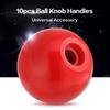 10pcs Universal Lathe Tractor Machine Plastic Round Ball Knob Handle (Red AM8*25)