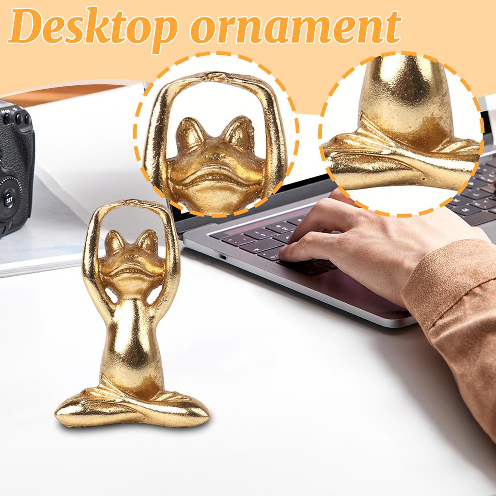 Yoga Frogs Ornament Creatives Home Decoration