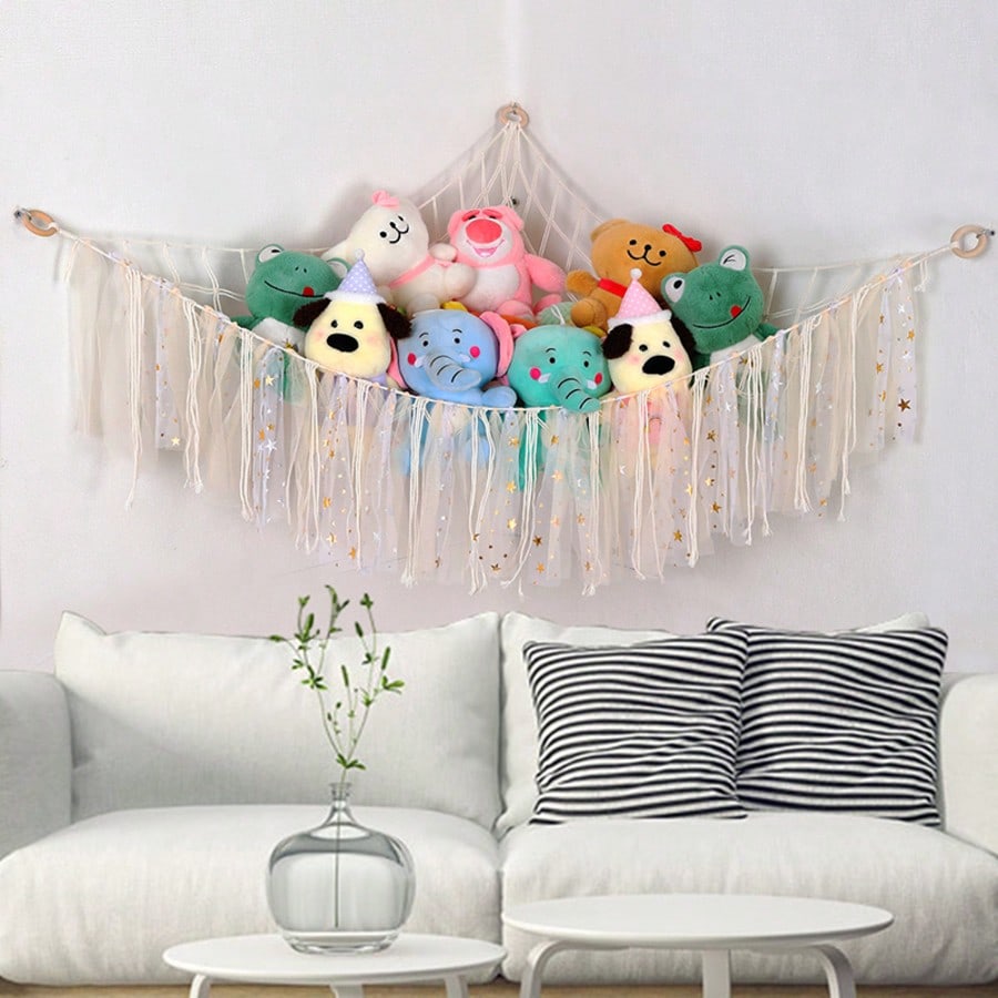 Plush Doll Storage Hammock Hanging Net Hammock Decor For Home Living Room Bedroom, Cute & Fun Decoration Gift