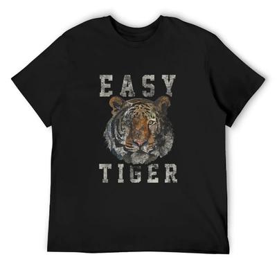 Easy Tiger Distressed Casualchic Graphic for Women T-Shirt Summer Top Vintage Anime Shirt Mens Graphic T-shirts Hip Hop