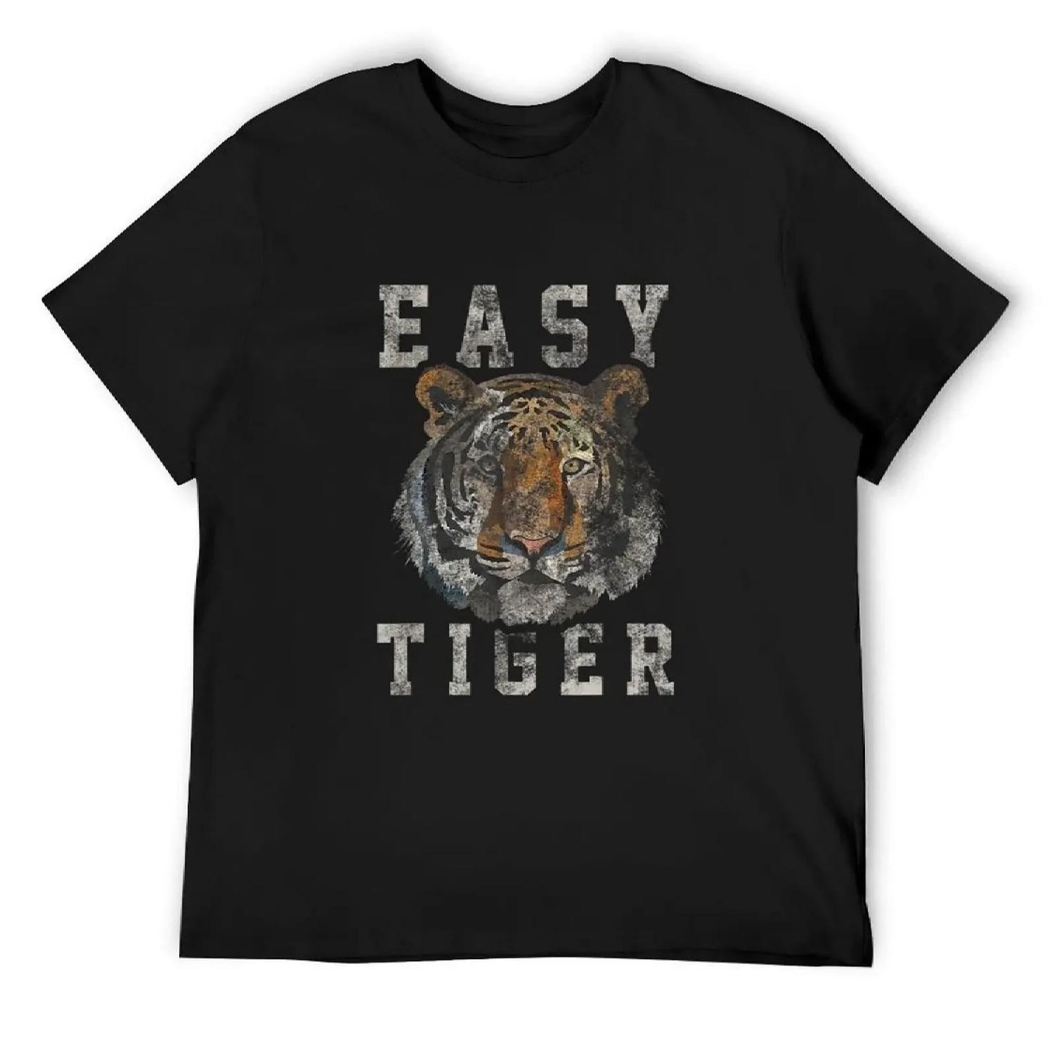 Easy Tiger distressed casualchic graphic for women T-Shirt summer top vintage anime shirt mens graphic t-shirts hip hop XXXXXL разноцветный