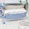 Student Fabric Pencil Case With Large Capacity And Simple Design For School Supplies