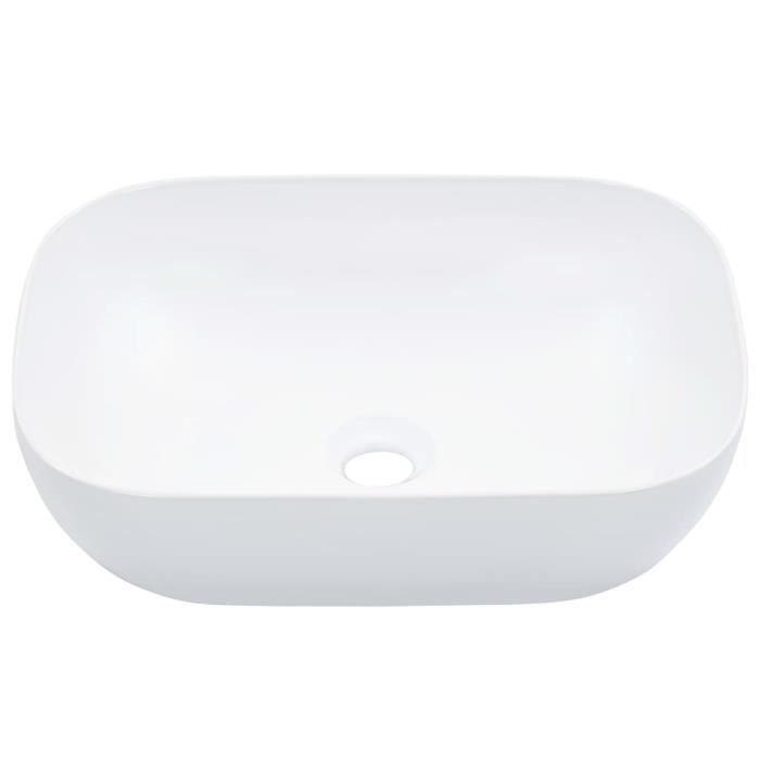 VidaXL Washbasin 45.5x32x13 Cm Ceramic White