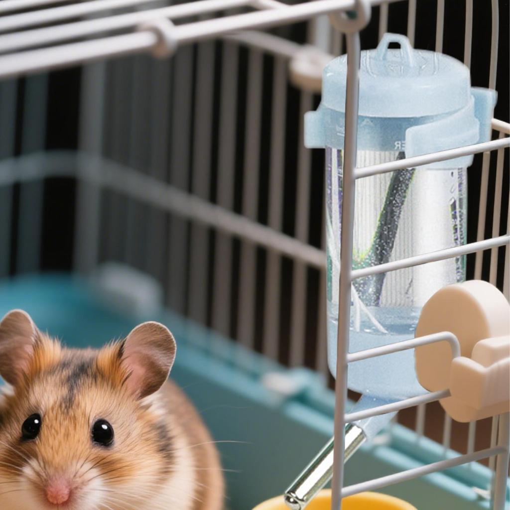 Plastic Hamster Drinking Bottle Hamster Cage 80ml Water Bottle Dispenser For Bunny Guinea Pig Squirrel Bunnies Small Pet Feeder