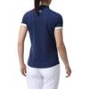 FootJoy Women's Chest Line Short Sleeve Mock Neck Shirt, Navy, Size Small (FJW-S24-S09, 81942-S)