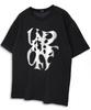 Under Off Oversized Crew Neck Smoked Short Sleeve T-Shirt White
