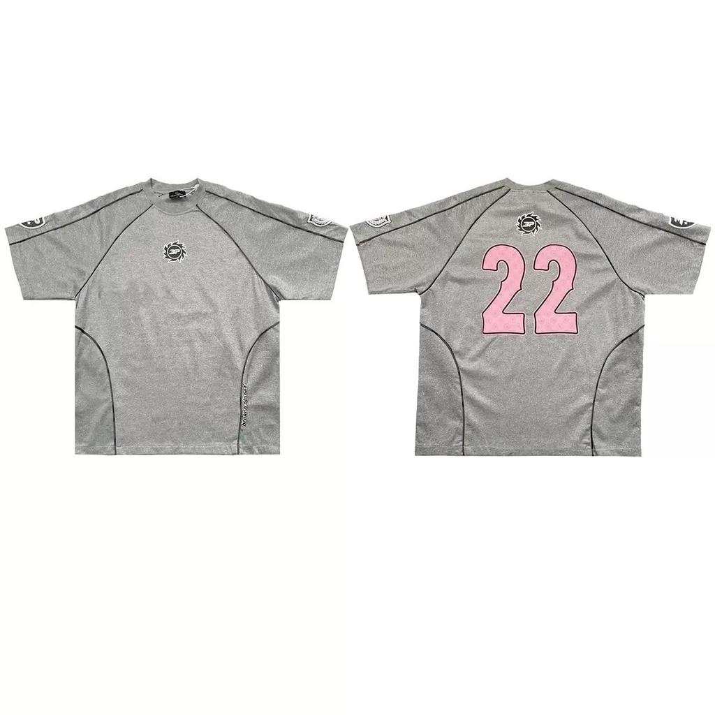 New Mesh Breathable Letter Short Sleeve Tshirts for Men and Women Crew Neck Baggy Casual Top Tees Oversized Sport Tshirt