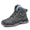 Anzhi Men's Waterproof Safety Shoes - Anti-smash, Anti-puncture, Non-slip High-top with Wear-resistant Rubber Sole.