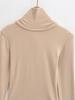 2026 Spring Korean Style Elegant Lace-up Faux Cashmere Long Sleeve Women's Top with Scarf