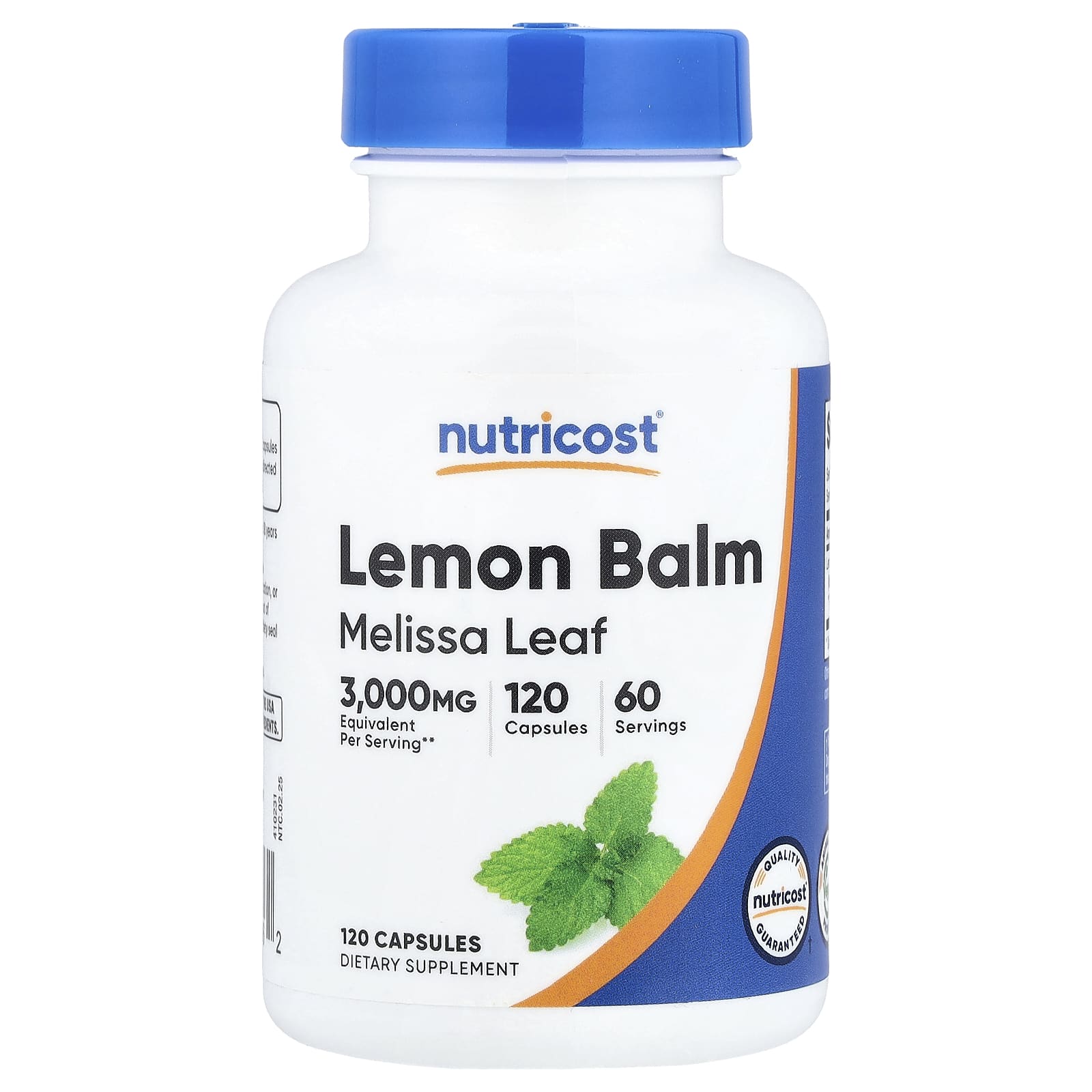 

Nutricost, Lemon Balm, 120 Capsules (150mg per capsule)