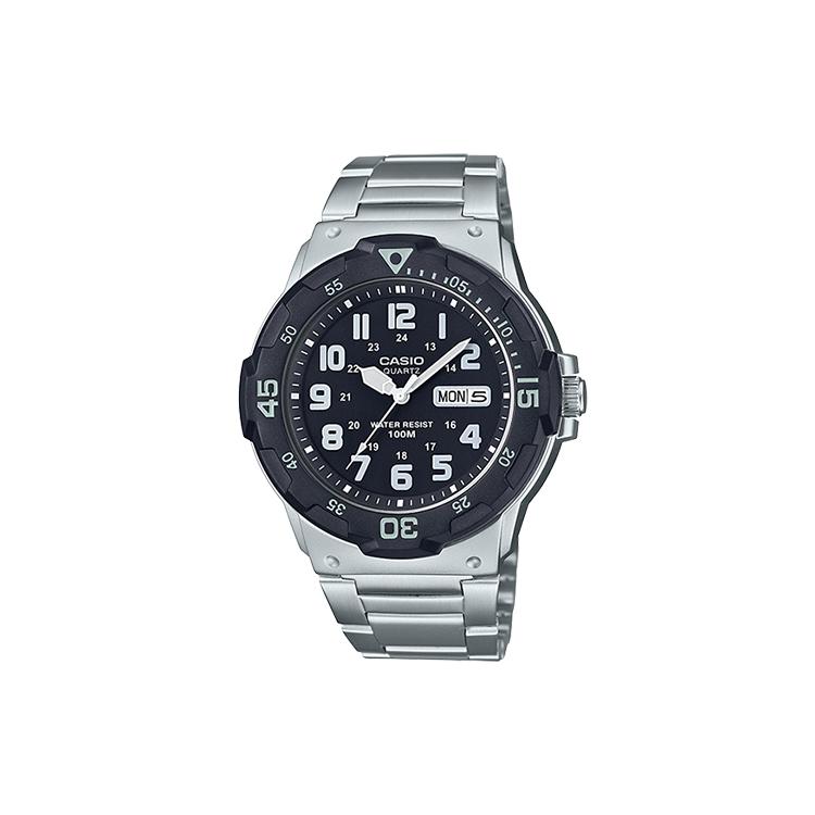 CASIO Men YOUTH Black Watch MRW-200HD-1B MRW-200HD-1B Silver Strap