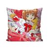 1pc C-Cardcaptor S-Sakura Magical Girl Manga Pillow Case Square Pillow Bedroom Sofa LeisureCar Living Room Home Decoration 40X40