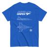 F-22 Raptor Fighter Jet Sleek Form T-Shirt Profile Top View Men's T-Shirt Short Sleeve Shirt Men Women Summer