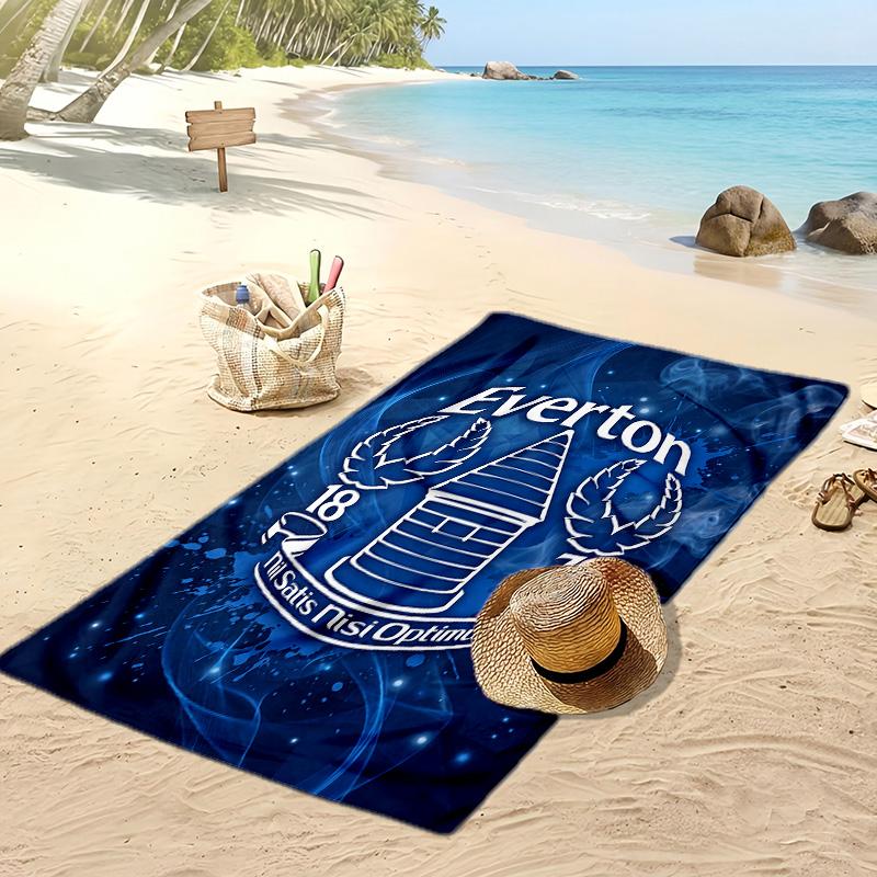 Asciugamano da Spiaggia con Stampa del Football Club Everton, Asciugamano Grande Morbido ad Asciugatura Rapida per Spiaggia Campeggio Nuoto