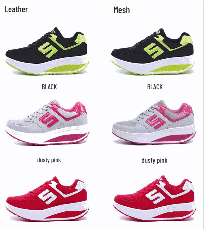 Women's Leather Breathable Low-Top Sneakers - Spring/Autumn Fashion Casual Lace-Up Shoes