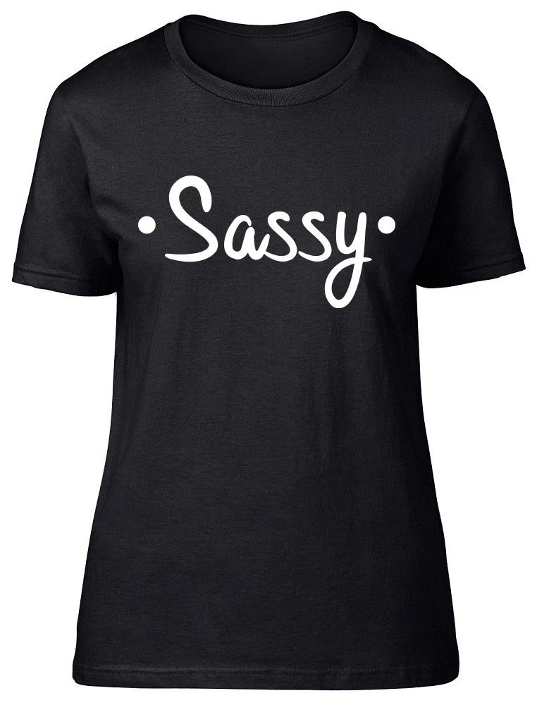Sassy Womens Ladies Fitted T-Shirt XL