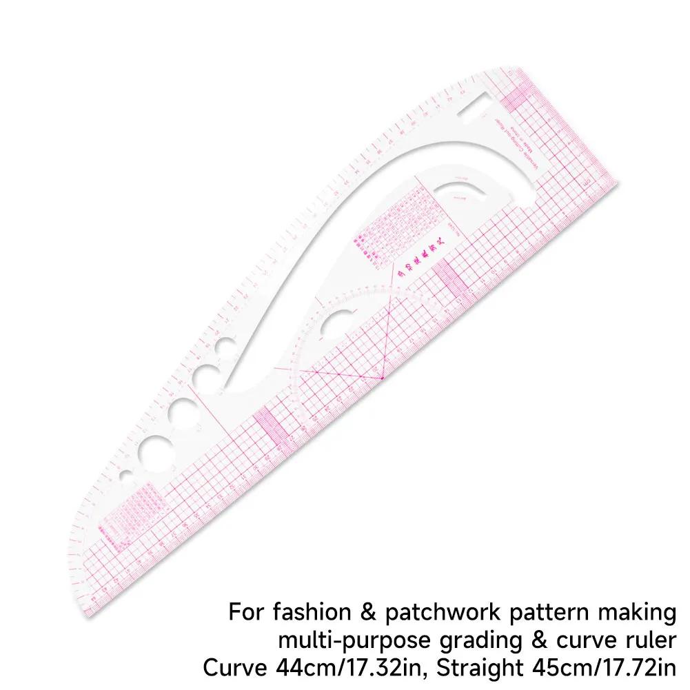 Tailor Measure Ruler Soft Grading Design Ruler French Metric Curve Template Sewing Accessories For Clothing Pattern Making DIY