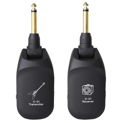 Guitar Bass Wireless Transmitter Receiver 4Hs Runtime Wireless Guitar System Rechargeable Digital Guitar Bass System