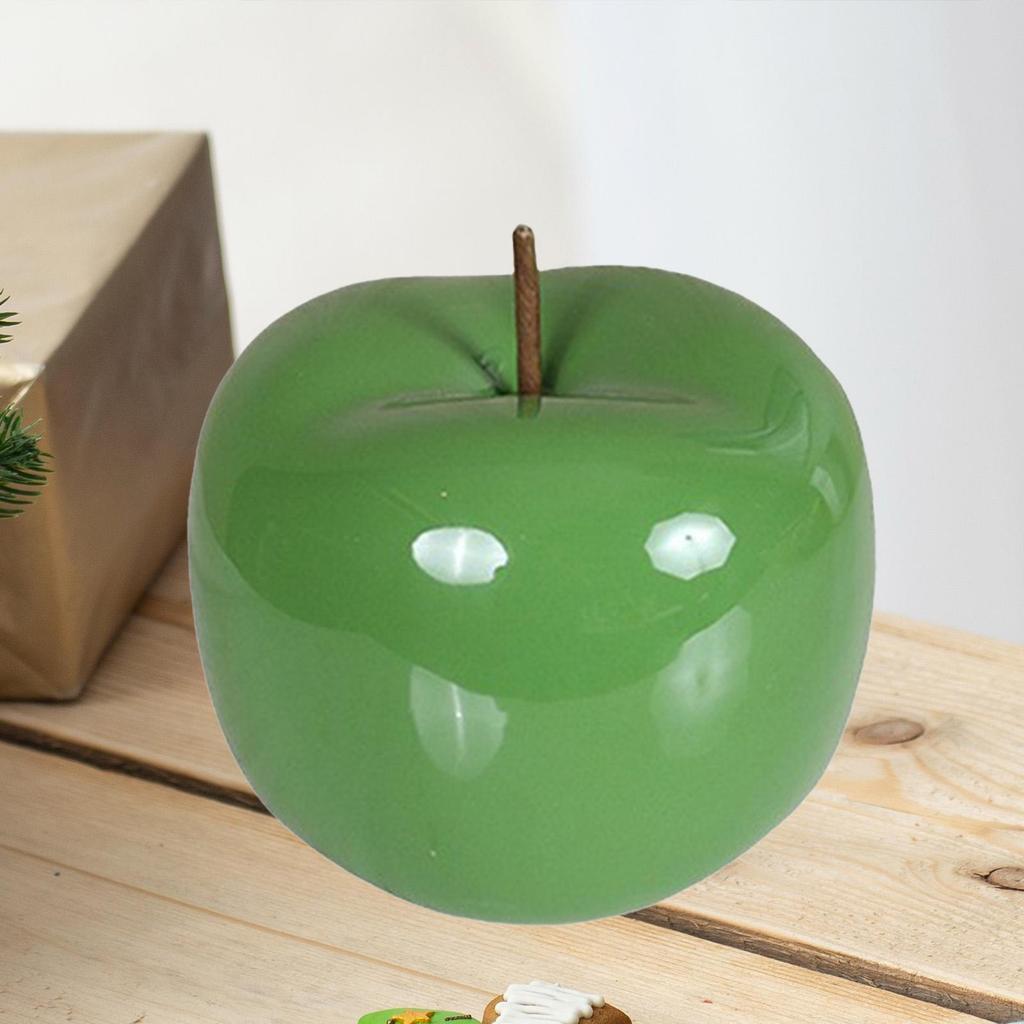 Statue Ceramic Apple Ornament Art Craft Figurine Tabletop Fruit Sculpture Decorative Iron