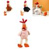 Cuddly Chicken Run Plush Toy Soft Cartoon Animals Pets Chewing Doll