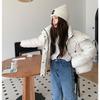 New Loose Hooded Cotton-padded Jacket Women's Extended Over-the-knee Bread Coat In Winter.