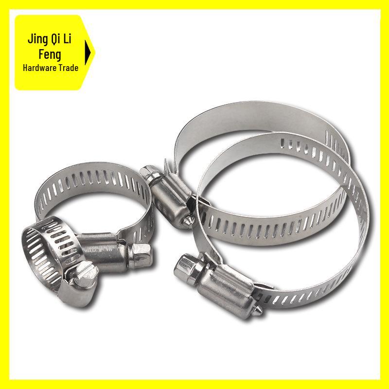 304 Stainless Steel Hose Clamp for Firefighting and Gas Pipe Fixing