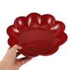 2Pcs Festive New Year Plastic Serving Platter Set Round Candy Fruit Snack Tray for Living Room Parties Appetizers Desserts