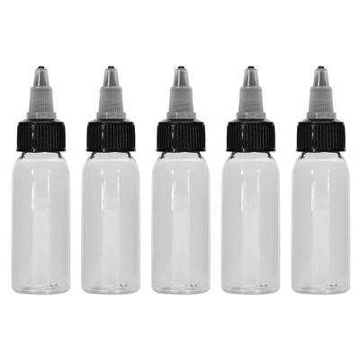 30 ml neue weiße Twist Cap Kunststoff Tattoo Tinte Pigment Make-up klare transparente Flasche(5 Stück)