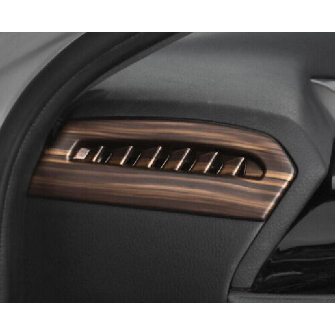 Wood Grain Peach Air Outlet Vent Trim For Toyota Camry 2018- Console AC L&R