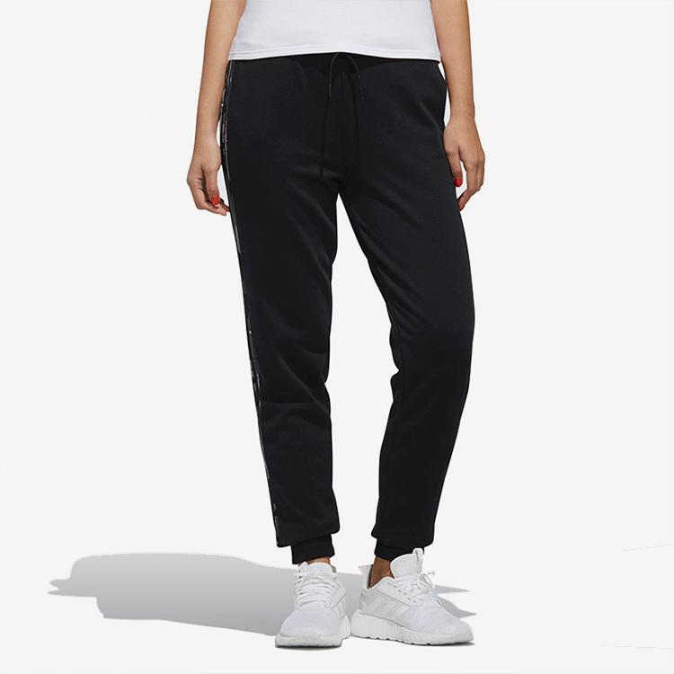 Adidas Neo Retro Casual Running Tapered Sweatpants Women Pants Black DZ7617