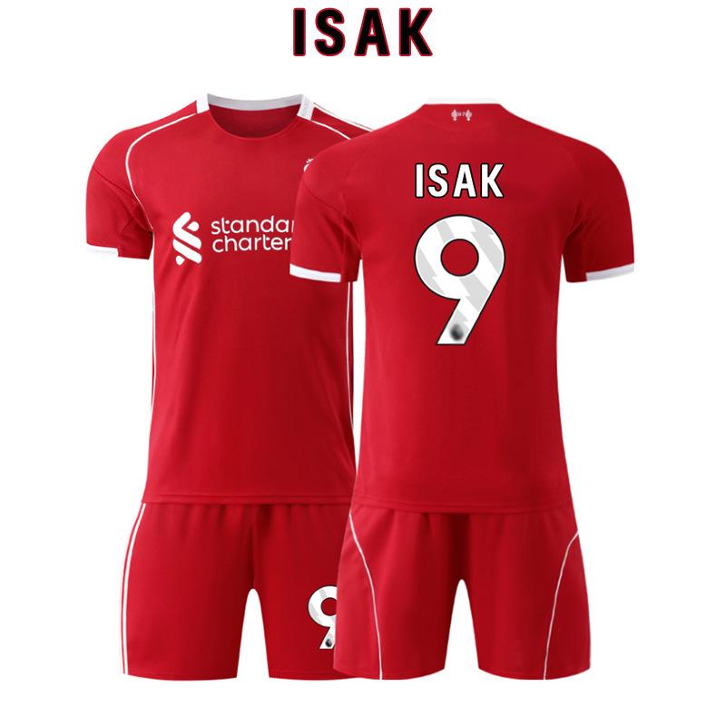 2 Liverpool domácí č.. 1 dres Salah Wirtz Isaac fotbalový dres sada pánská 2 Rota
