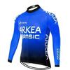 ARKEA Fleece Cycling Jersey Men Women Winter Thermal Long Sleeve Road Mountain Bike Riding Top