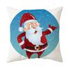 Christmas Pillow Case Decorative Cushion Pillow Cross-border Sofa Print Elk Cushion Holiday Gift Can Be Customized