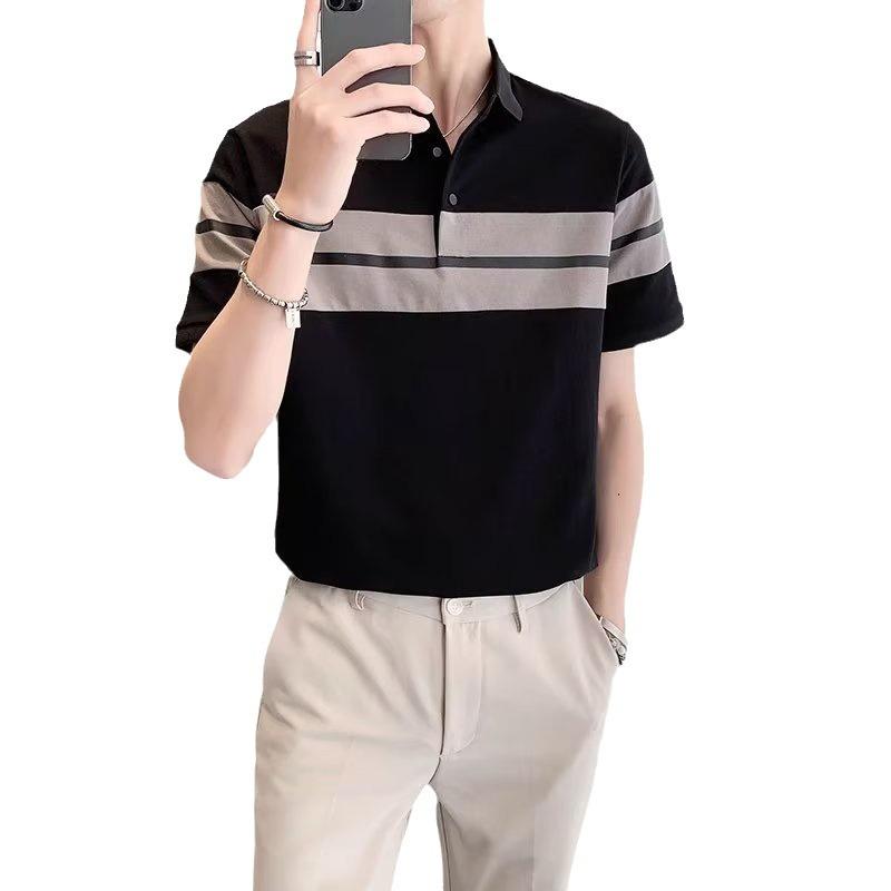 Trendy Men's 2023 Summer Slim-Fit Short-Sleeve Polo Shirt