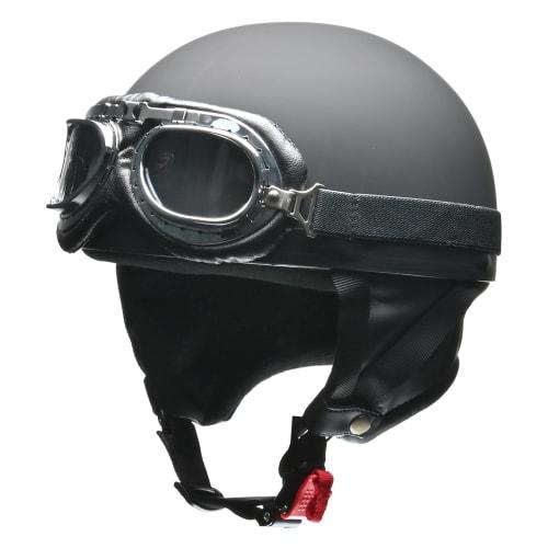 

Мотоциклетный шлем LEAD Half CROSS Vintage Matte Black LL CR-751 -