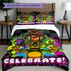 Set copripiumino 3 pezzi (1*Copripiumino + 2*Federe, Senza Nucleo), Set Biancheria da Letto Stampato Five Nights at Freddy's, Decorazione Camera da Letto, Per Tutte le Stagioni, Regalo di Compleanno