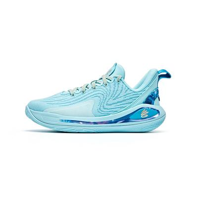 Curry Flow 12 Antislip Lage top Kinder Basketbalschoenen Blauw Unisex 3028501-494
