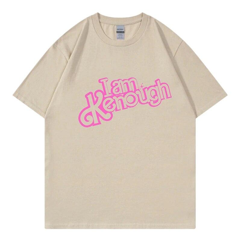 I Am Kenough Tshirts Funny Movice Tees Women Clothes Harajuku Tops 100% Cotton Summer T-Shirt High Street Streetwear Unisex Unisex