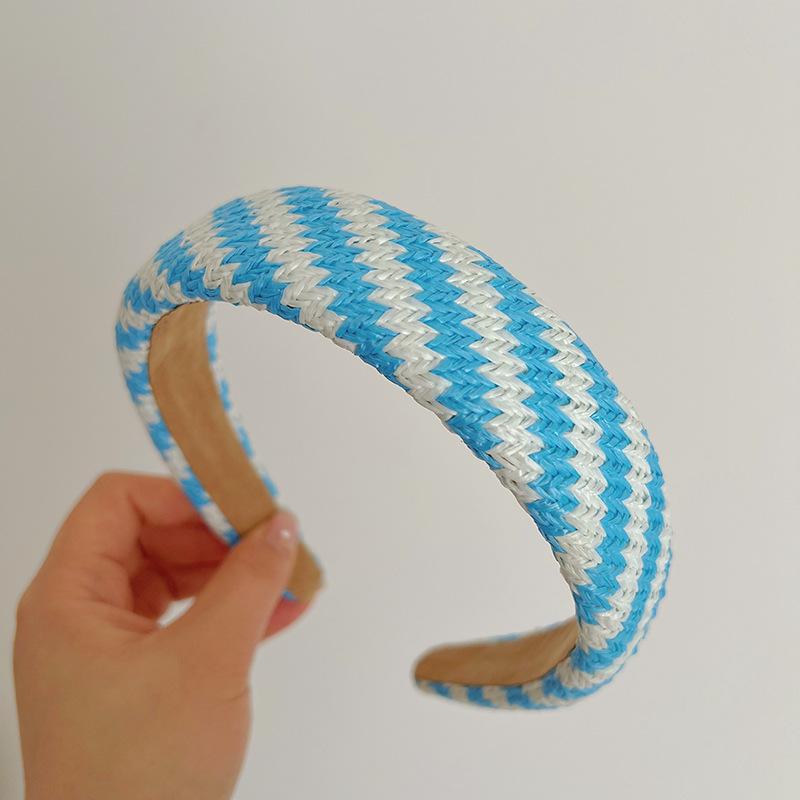 Bohemian Ethnic Summer Colorful Sponge Twist weaving Hairband Headband Adult Hair Accessories Hair Jewley