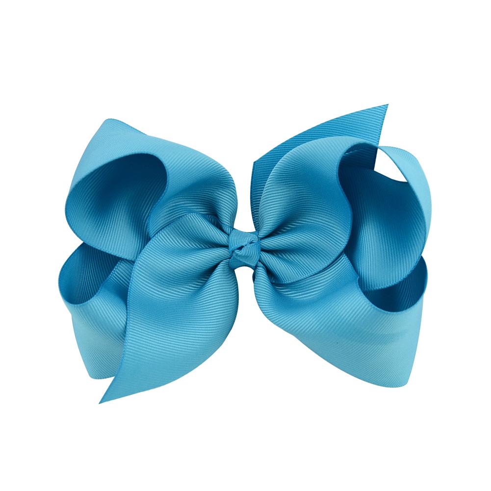 1Pc 40Colors 6'' Solid Colors Grosgrain Ribbon Hair Clips For Cute Girls Large Hairpins Boutique Barrettes Kids Hair Accessories