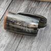Norse Viking Tankard Fenrir Engraved Drinking Horn Mug