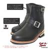 Engineer Genuine and Rider Boots Measurement 26 0 GOD&BLESS Boots, Short, Leather, Men's Women's, (Black, Points, Centimeters)