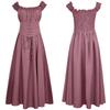 Women's Renaissance Medieval Dress, Off-the-Shoulder Corset Maxi Dress for Halloween Party & Cosplay
