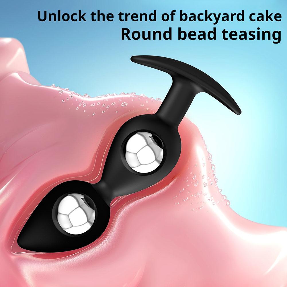 Wearable Anal Plugs With Steel Balls Anal Beads Butt Plug Fake Dildo Analplug Butplug Adult 18 Sex Toy Adult Toys For Male Femal