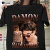 Limitiertes Damon Salvatore Vintage T-Shirt Größenhemd Outdoor Einfach Vintag Lässig T-Shirts Benutzerdefiniertes Geschenk Xs5xl Bedrucktes Tee