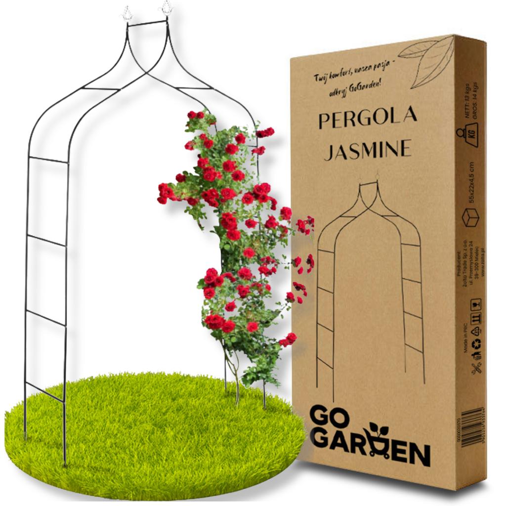 Metal Garden Pergola for Flowers, Roses, Climbers, Support, Arch, Anchors, Garden