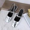 Thick Heel Women's Sandals Summer Footwear High Heels Luxury Designer Shoe Block Heel Low Elegant Casual Medium Dresses on Offer